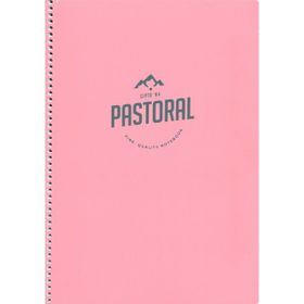 Gıpta A4 96 Yaprak Çizgili Spiralli PP Kapak Pembe Pastoral Defter