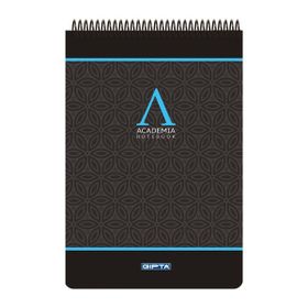 Gıpta Academia Spiralli Sert Kapak Bloknot 19X26 100 Yp Kareli Mavi Defter