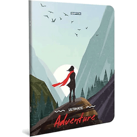 Gıpta Adventure A4 60 Yaprak Kareli Tel Dikişli Karton Kapaklı Defter