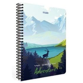 Gıpta Adventure Spiralli Geyik Karton Kapak 80 Yaprak A4 Kareli Defter