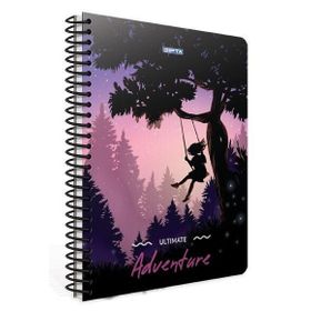 Gıpta Adventure Spiralli Salıncak Karton Kapak 80 Yaprak A4 Kareli Defter