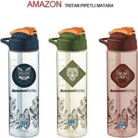 Gıpta Amazon Pipetli 630 ml Tritan Renkli Matara