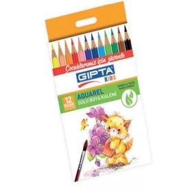 Gıpta Aquarell 12 Renk Sulu Boya Kalemi