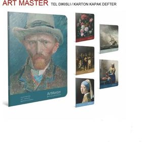 Gıpta Artmaster Tel Dikiş Lx- Karton Noktalı 60 Yaprak 17x24 Karışık Çok Renkli Tel Dikiş Defter