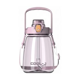 Gıpta Askılı Pipetli Tritan Sporcu 1200 ml Pembe Matara