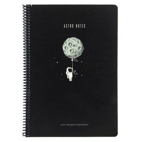 Gıpta Astro Notes Balon 2 Spiralli Karton Kapak 100 Yaprak A4 Kareli Defter