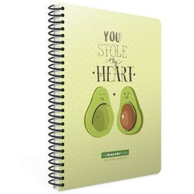 Gıpta Avocado Spiralli Karton Kapak 80 Yaprak A4 Kareli Defter