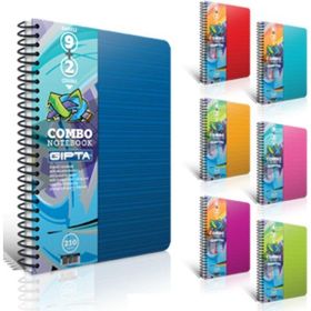 Gıpta Ayraçlı Combo 9+2 Bölmeli A4 Spiralli 210 Yaprak Defter