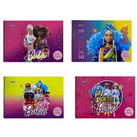 Gıpta Barbie 4'lü 17x24 cm Spiralli 15 Yaprak Resim Defteri