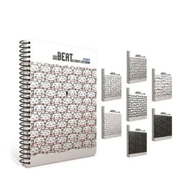 Gıpta Beat 4224 A4 Spiralli Karton Kapak 100 Yaprak Kareli 4'lü Defter