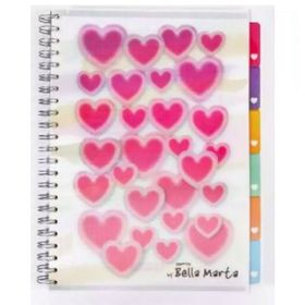 Gıpta Bella Marta A4 180 Yaprak 6 Seperatörlü 5+1 3d Spiralli Defter