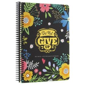 Gıpta Best Notes 17x24 120 Yaprak Kareli Do Not Give Up Sp Sert Kapak Defter