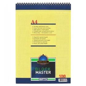 Gıpta Block Master A4 100 Yaprak Kareli Bloknot