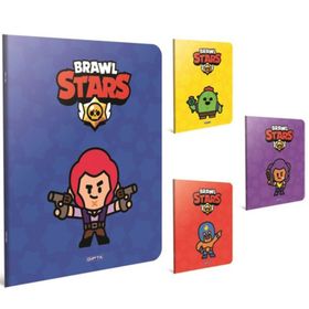 Gıpta Brawl Stars Karton Kapak Tel Dikişli A6 48 Yaprak Çizgili Defter