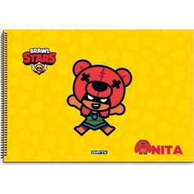 Gıpta Brawlstar 15 Yaprak 25x 5 cm Sarı Resim Defteri