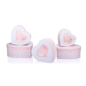 Gıpta BX0694 Valentines Day Grata Kalp 5'li Hediye Kutusu