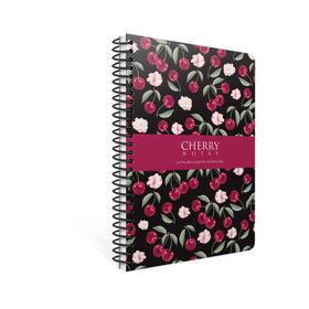 Gıpta Cherry 17x24 Spiralli Sert Kapak 120 Yaprak Çizgili Defter