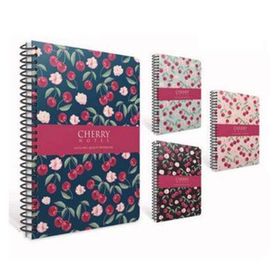 Gıpta Cherry 17x24 Spiralli Sert Kapak 120 Yaprak Çizgili Defter