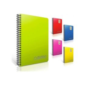 Gıpta Chromo A4 Spiralli PP Kapak 200 Yaprak Kareli Asorti Defter