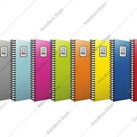 Gıpta Chromo A4 Spiralli PP Kapak 200 Yaprak Kareli Asorti Defter