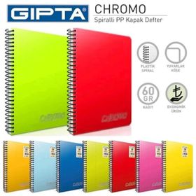 Gıpta Chromo Spiralli A5 Çizgili 100 Yaprak Defter