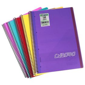 Gıpta Chromo Spiralli PP Kapak A4 120 Yaprak Çizgili Defter