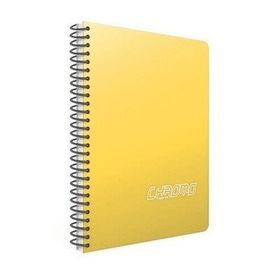 Gıpta Chromo Spiralli Sarı Plastik Kapak 60 Yaprak A4 Çizgisiz Defter