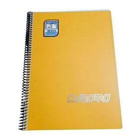 Gıpta Chromo Spiralli Sarı Plastik Kapak 80 Yaprak A4 Çizgisiz Defter