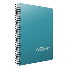 Gıpta Chromo Spiralli Turkuaz Plastik Kapak 80 Yaprak A4 Çizgili Defter