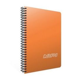 Gıpta Chromo Spiralli Turuncu Plastik Kapak 60 Yaprak A4 Çizgisiz Defter