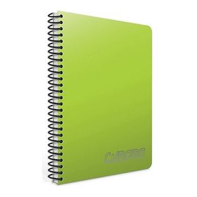 Gıpta Chromo Spiralli Yeşil Plastik Kapak 80 Yaprak A4 Çizgili Defter