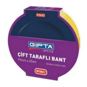 Gıpta Çift Taraflı 19 mm X 25 metre Bant