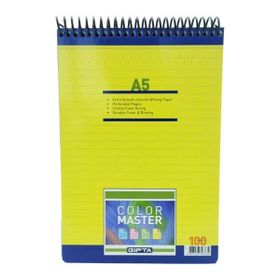 Gıpta Color Master A5 100 Yaprak Çizgili Spiralli Karton Kapaklı Bloknot