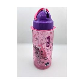 Gıpta Crystal Tritan Desenli Pipetli 500 cc Pembe Matara