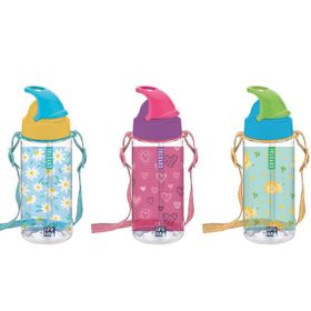 Gıpta Crystal Tritan Desenli Pipetli 500 cc Pembe Matara