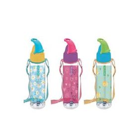 Gıpta Crystal Tritan Desenli Pipetli 500 cc Pembe Matara