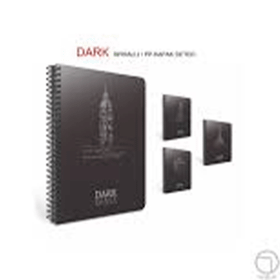 Gıpta Dark 12x17 cm 50 Yaprak Siyah Spiralli Defter
