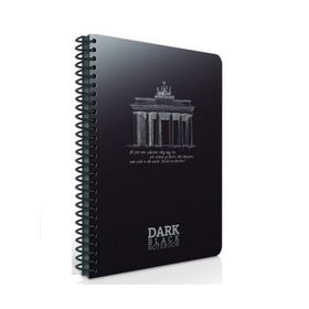 Gıpta Dark Spiralli Plastik Kapak Çizgisiz 50 YP 17x24 Not Defteri
