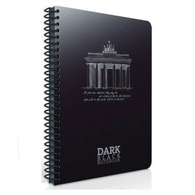 Gıpta Dark Spiralli Siyah 12x17 Düz 50 Yaprak Defter