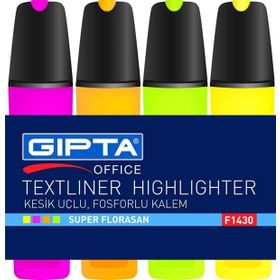 Gıpta F1430 4 Renk Set Fosforlu Markor