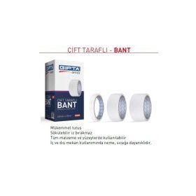 Gıpta F2620 45 mm x 25 m Hotmelt Çift Taraflı Bant