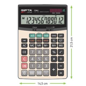 Gıpta F3042 Masaüstü 12 Hane Hesap Makinesi