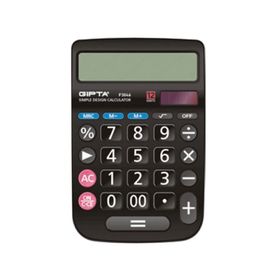 Gıpta F3046 12 Haneli Siyah Hesap Makinesi