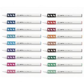 Gıpta Fineliner Thick Beyaz 0.4 mm Yuvarlak Gövde Keçeli Kalem