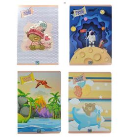 Gıpta First A4 100 Yaprak Karton Kapak Dikişli Çizgili 4 Adet Defter