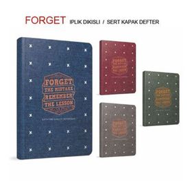Gıpta Forget İplik Dikişli Gri Sert Kapak 120 Yaprak A5 Çizgili Defter