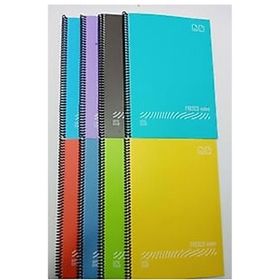 Gıpta Fresco Spiralli Düz Plastik A5 96 Yaprak Çizgili Küçük 12'li Paket Defter