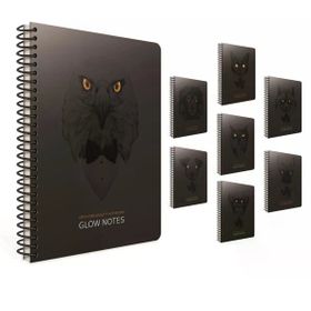 Gıpta Glow Notes A4 Spiralli Karton Kapak 80 Yaprak Çizgili 4'lü Paket Defter