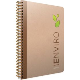Gıpta Hafif Spiralli Kareli Açık Kahve Defter