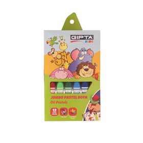 Gıpta jumbo Yıkanabilir 14 mm 12 Renk Pastel Boya